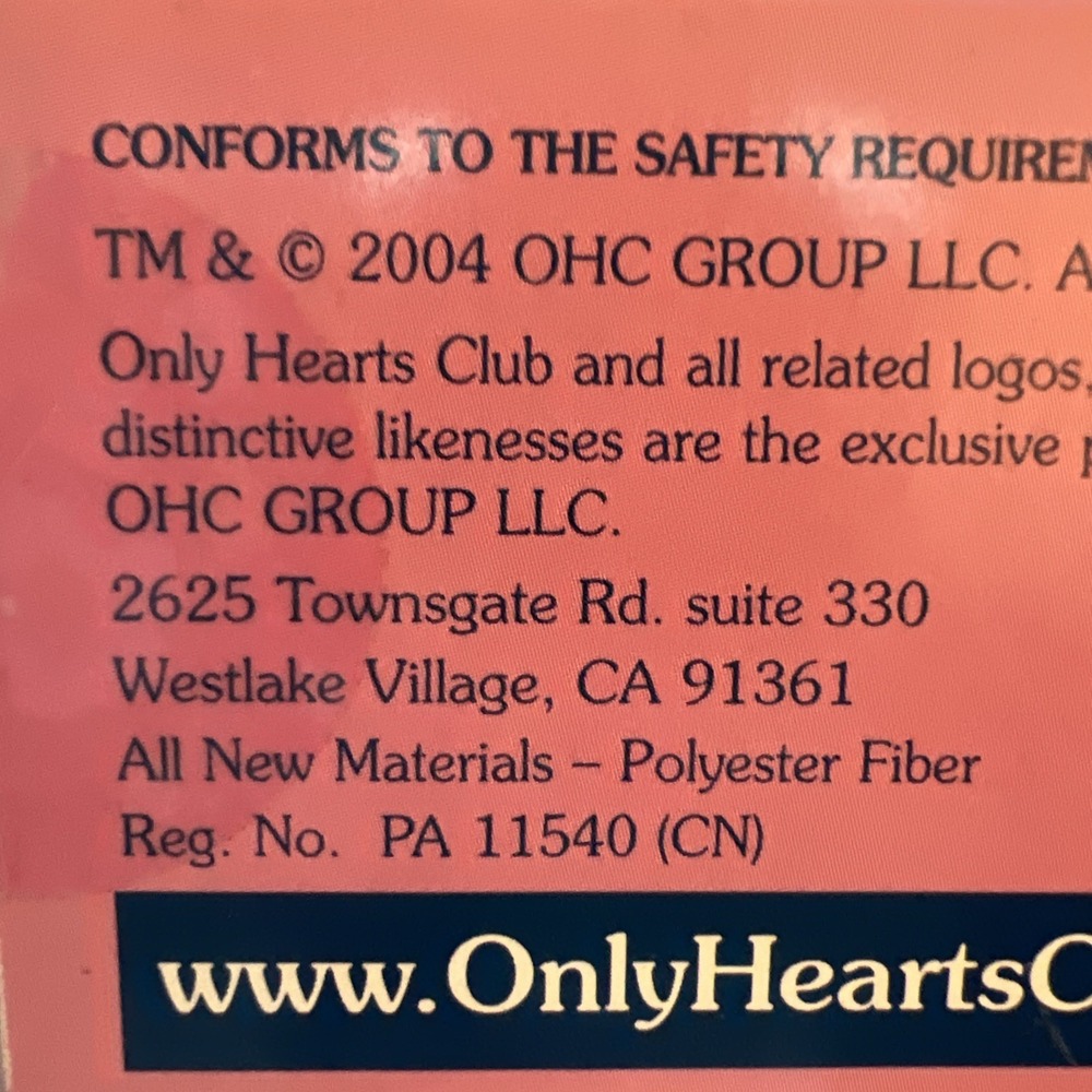 Only Hearts Club Doll -Olivia Hope- 2004 - Picture 6 of 6